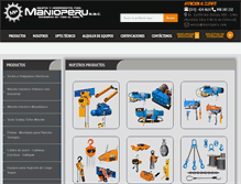 Tablet Screenshot of manioperu.com